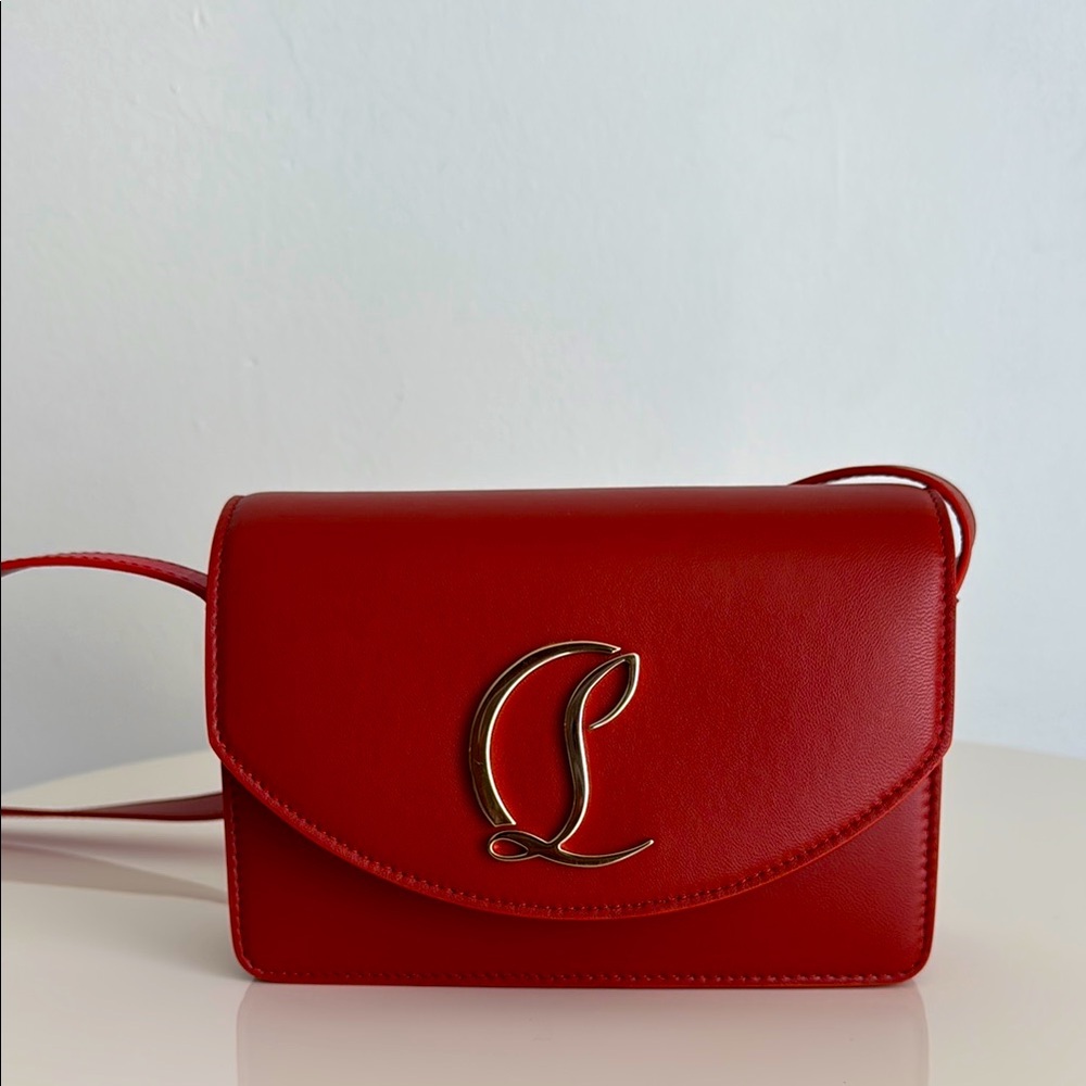 Christian Louboutin Leather Crossbody Bag with Dust Cover in Excellent Condition